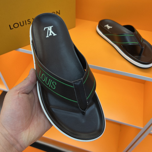 LV Men_s Spring and Summer slippers Synchronous 38-45-e21fbb40